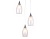 Светильник подвесной Ambrella TR3548/3 CH/CL хром/прозрачный E14 max 40W 370*130*1000