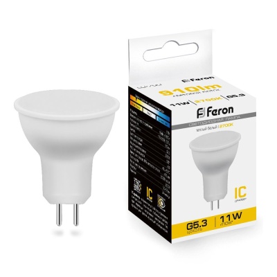 Лампа светодиодная FERON LB-760 11W 230V  G5.3 2700K MR16