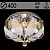 Люстра 55728/400 CR хром 4х40W E14 LED-WT ПДУ d400