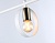 Подвесной светильник TR8228/3 WH/SB белый/бронза E27/3 max 40W 660*165*300