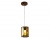 Светильник подвесной с хрусталем Ambrella TR5109 CF/TI кофе/янтарь E27/1 max 40W 150*150*1200