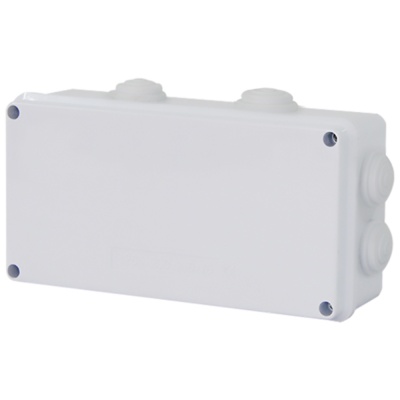 Коробка разветвительная STEKKER EBX30-04-65 200*100*70 мм, 8 мембранных вводов, IP65, светло-серая