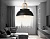 Светильник подвесной в стиле лофт Ambrella TR8192 BK/LW черный/светлое дерево E27 max 40W D290*900