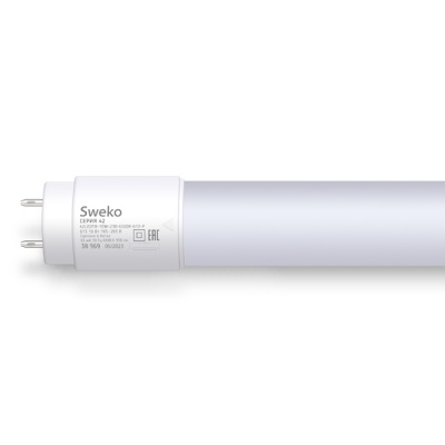 Светодиодная лампа Sweko 42 серия 42LEDT8-10W-230-6500K-G13-P