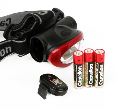 Фонарь CAMELION LED 5382 налобный, черн., COB, 4реж, 3XLR03 в компл, пласт, откр. блист