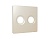 AP3333 Лицевая панель ALFA (Бежевый матовый) для TV двойной розетки QUANT