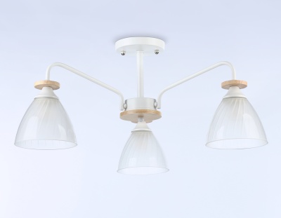 Светильник подвесной TR9562/3 WH/FR белый/белый матовый E27/3 max 40W D620*250