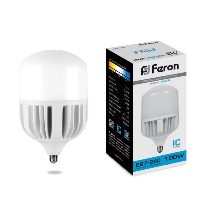 Лампа светодиодная FERON LB-65 100W 230V E27-E40 6400K