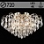Люстра E2265/8+8 FGD золото/хрусталь 8х40W E27+8x3W LED ПДУ d720 h430, QH23