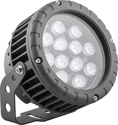 Прожектор светодиодный ЛЮКС LL-883 12W 85-265V зеленый IP65,   D150xH200