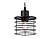 Светильник подвесной в стиле лофт Ambrella TR8068 BK черный E27 max 40W D120*950
