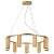 718093 Люстра ROMA 9х28W GU10 (led) CHAMPAGNE GOLD