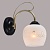 Бра XA1157B/1 MGD+BK матовое золото/черный 1х60W E27 h260, HN20
