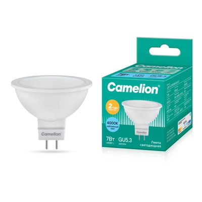 Лампа CAMELION LED7-JCDR/845/GU5.3 220V 7W (1/10/100)