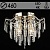 Люстра E2591/4+4 FGD золото/хрусталь 4х60W E27+4x3W LED ПДУ d460 h390, QH24