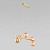 Подвесной светильник со стеклянными плафонами 4549 Estera Gold