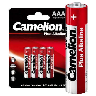 Батарейка CAMELION LR03 Plus Alkaline BL-4 (BP-4), 1.5В (4/48/1152)
