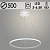 Люстра DK06315/1 PR WT белый 54W LED 3000-6500K d500 ПДУ(ИК) диммер, HN23