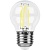 Лампа светодиодная FERON LB-52 7W 230V E27 6400K филамент G45 прозрачная