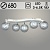 Люстра S2280/5 WT белый 5х5W G9+1х22W LED 3000-6500K ПДУ диммер d680 h210, QH23