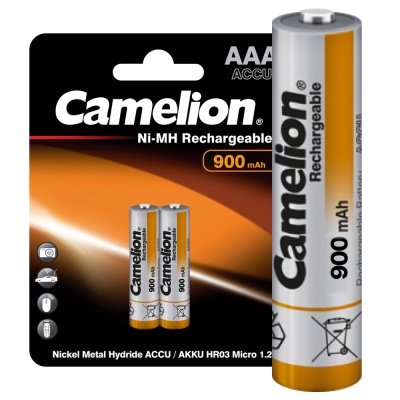 Аккум-р CAMELION AAA-900mAh Ni-Mh BL-2, 1.2B (24/480)