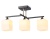 Светильник подвесной TR303114/3 BK/FGD/FR черный/золото/белый матовый E27/3 max 40W 490*260*290