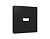 AP8140 Лицевая панель ALFA (Черный матовый) для HDMI розетки QUANT