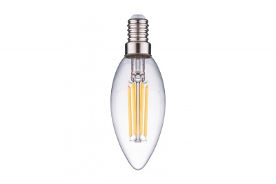 Лампа светодиодная Фарлайт нитиевидная прозрачная свеча C35 7Вт 4000К E27 (FAR000156) (50)