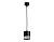 Светильник подвесной Ambrella TN71109 BK черный GX53 max 12W D82*1135 подвесной