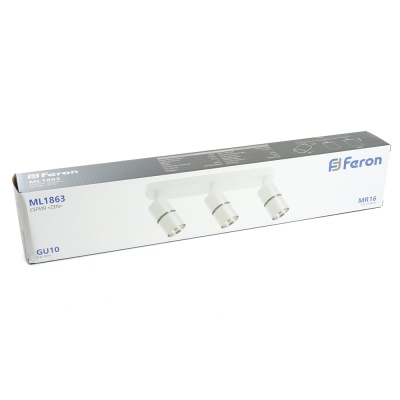 Светильник FERON ML1863 ZEN под лампу GU10, белый, хром