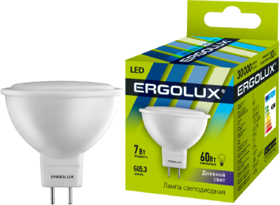 Лампа Ergolux LED-JCDR-7W-GU5.3-6K JCDR 172-265V