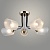 Люстра K2123/5 BK+FGD черный/золото 5x40W E27 d600 h220, QH23