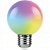 Лампа светодиодная FERON LB-371 3W 230V Е27 RGB G60 матовый быстрая смена цвета