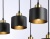 Светильник подвесной в стиле лофт Ambrella TR8126/6 BK/BS черный/латунь E27*6 max 40W 635*320*920