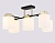 Светильник подвесной Ambrella TR303048/5 BK/GD черный/золото E27/5 max 60W 540*480*270