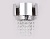 Светильник настенный Ambrella TR5250/2 SL/CL серебро/прозрачный E14/2 max40W 270*240*150 с хрусталем