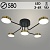 Люстра 20608/5 BK+BRASS черный/латунь LED 60W 3000-6000K ПДУ d580 h150, MGF22