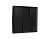 AP8050 Лицевая панель ALFA (Черный матовый) для 3-кл выключателей QUANT