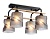 Светильник потолочный AMBRELLA TR3033249/4 BK/WD черный/дерево E27/4 max 60W 340*340*245