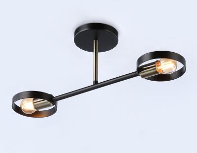 Подвесной светильник TR8225/2 BK/SB черный/бронза E27/2 max 40W 510*165*190