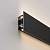 Накладной алюминиевый профиль черный/белый для светодиодной ленты LL-2-ALP022