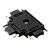 MTR16 CT-BL Коннектор черный T-обр.