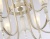 Подвесная люстра с хрусталем Ambrella TR3248/9 BG/GD/FR бежевый/золото/белый матовый E14*9 max 40W
