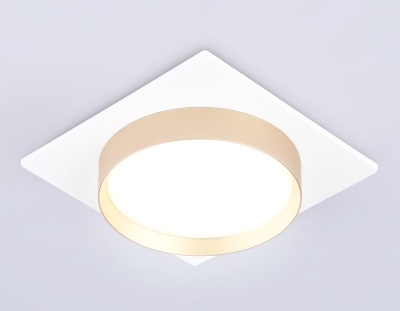 Светильник встраиваемый AMBRELLA TN5230 WH/GD белый/золото GX53 max 12W 110*110*35