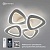 Люстра светодиодная ESTARES ROOM 80W 4TR-APP-530x530x90-WHITE/WHITE-220-IP20 Управляемая