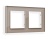 AF380602 Рамка ALFA Platos (Серо-бежевый Стекло закаленное натуральное) 2-ая