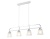 Люстра подвесная Ambrella TR303242/4 WH/CH/CL/FR белый/хром/прозрачный/белый матовый E27*4 max 60W 