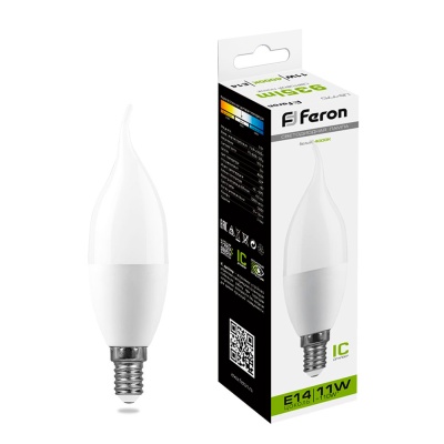 Лампа светодиодная FERON LB-770 11W 230V E14 4000K C35T