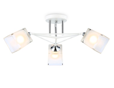 Светильник подвесной TR303071/3 WH/CH/FR белый/хром/белый матовый E27/3 max 40W D560*250