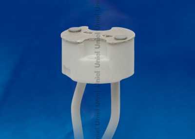 Патрон керамический UNIEL ULH-GU4/GU5.3-Ceramic-15cm для лампы на цоколе GU4/GU5.3